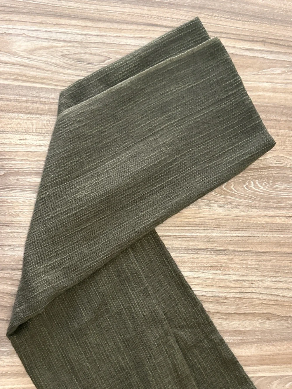 Olive Green Hand Loom Textile Hand Tied Tassels Travel Scarf Wrap Towel Sarong